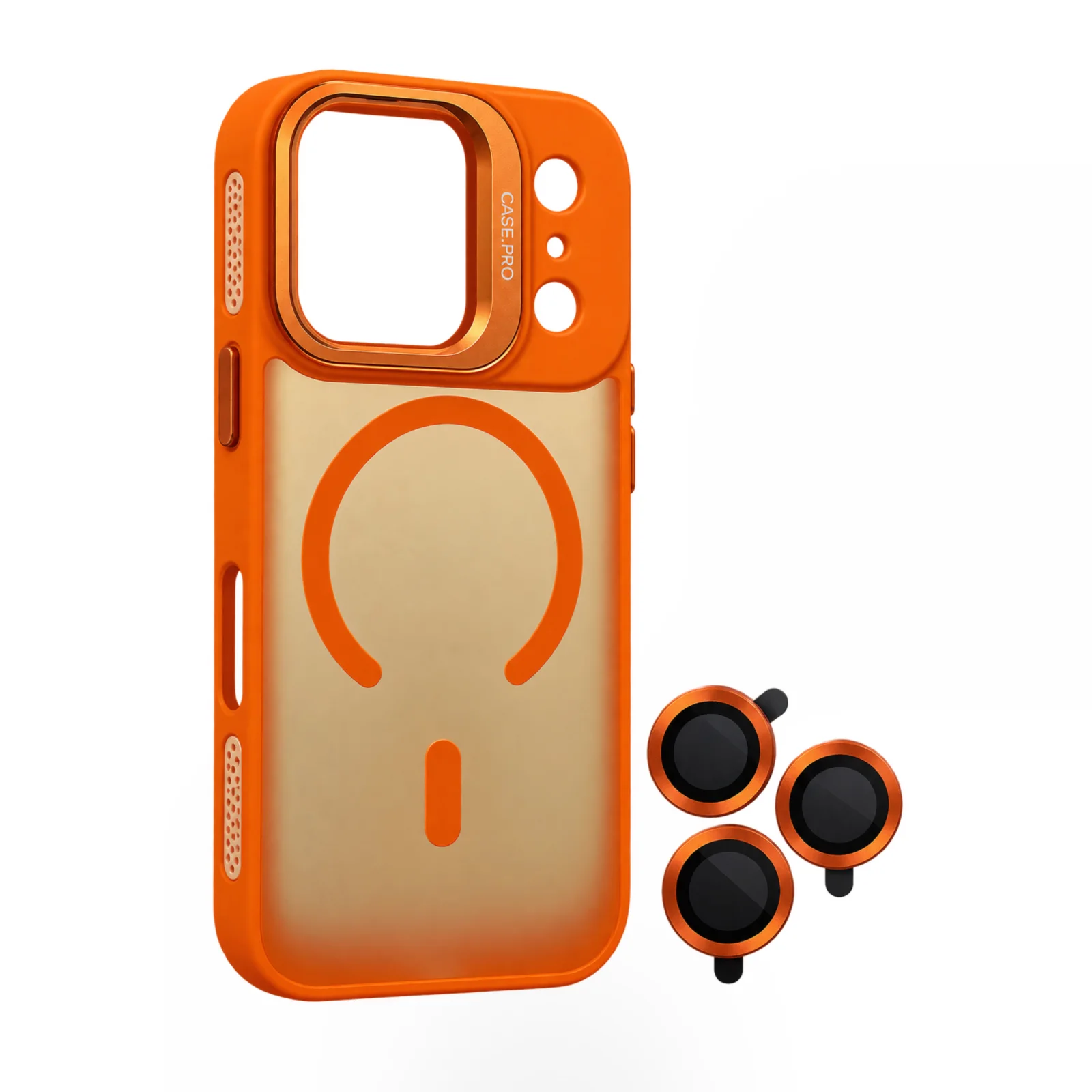 İPhone 17 Pro Lens Korumalı Kamera Standlı Kılıf